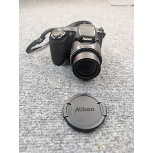 Nikon Coolpix L340 20.2 MP 26X Zoom Bridge Digital Camera Black *TESTED*